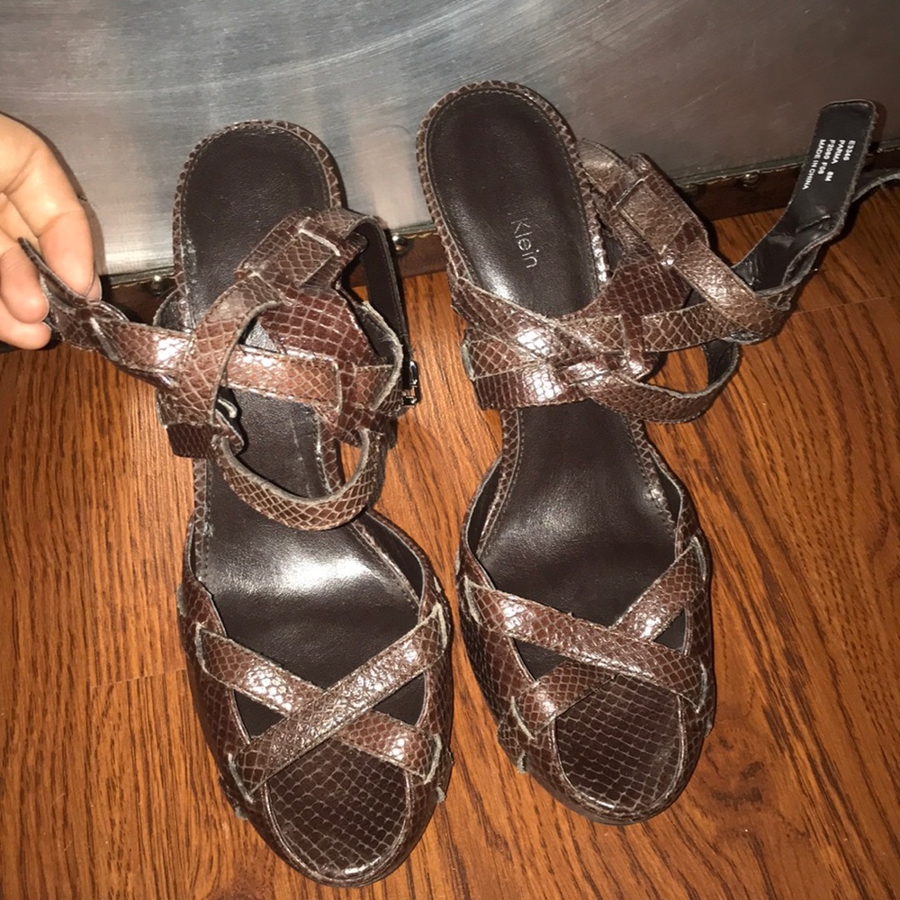 Strappy Calvin Klein heels